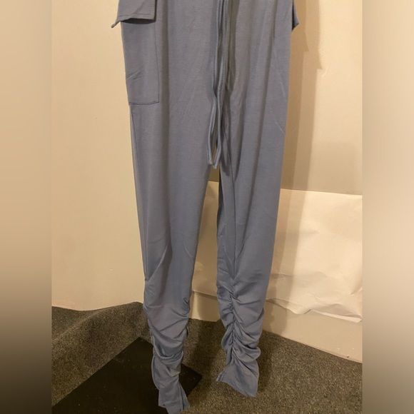 Simple Solid Short Sleeve Lounge Set - Picture 10 of 13